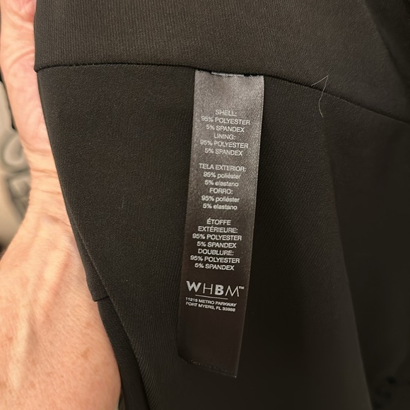 NWT WHBM Sleeveless Eyelet Fully Lined A-Line Dress w/Square Neck - Picture 5 of 8